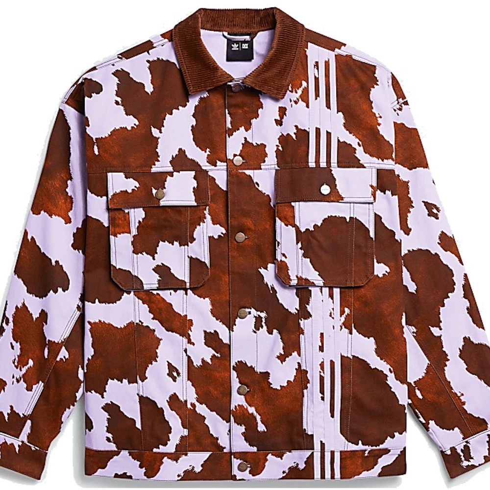 Ivy park adidas cow print jacket